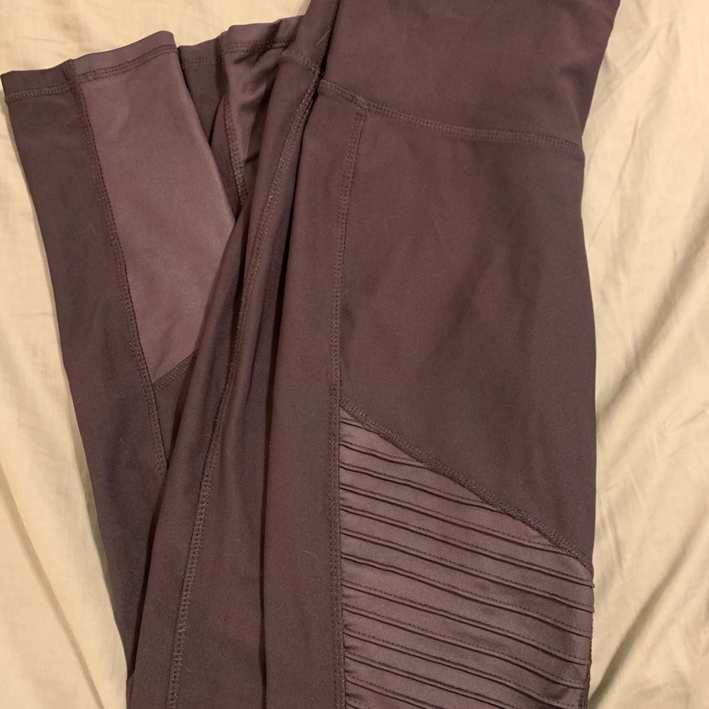 Purple Moto Leggings